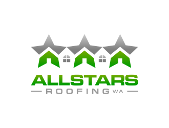 AllStars Roofing WA logo design by dayco
