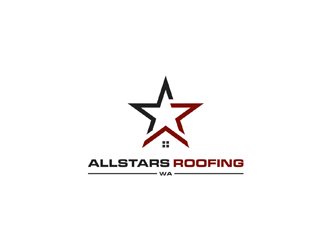 AllStars Roofing WA logo design by ndaru