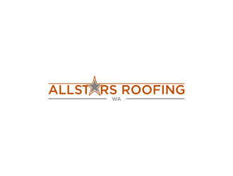 AllStars Roofing WA logo design by L E V A R