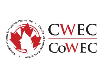 Canadian Women Economists Committee  (CWEC)  Comité des Femmes Économistes Canadiennes (CoWEC) logo design by wenxzy