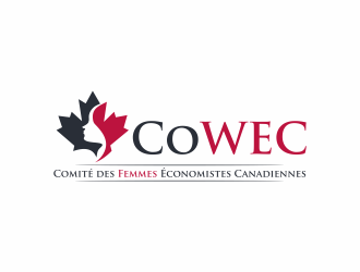 Canadian Women Economists Committee  (CWEC)  Comité des Femmes Économistes Canadiennes (CoWEC) logo design by ammad