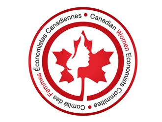 Canadian Women Economists Committee  (CWEC)  Comité des Femmes Économistes Canadiennes (CoWEC) logo design by Roma
