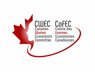 Canadian Women Economists Committee  (CWEC)  Comité des Femmes Économistes Canadiennes (CoWEC) logo design by agus