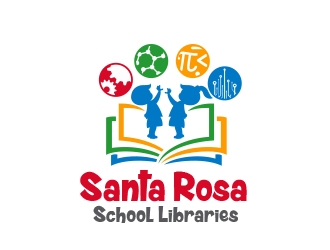 Santa Rosa School Libraries logo design by MarkindDesign