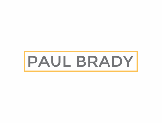 Paul Brady  logo design by mutafailan