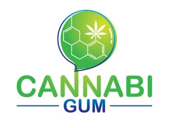 Cannabi Gum logo design by shere
