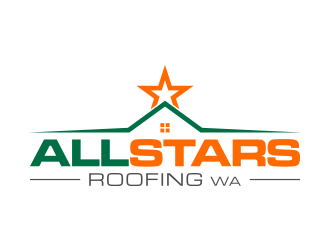 AllStars Roofing WA logo design by lexipej