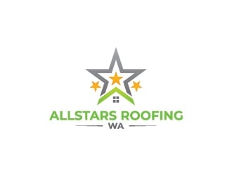 AllStars Roofing WA logo design by lokiasan