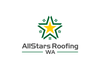 AllStars Roofing WA logo design by senandung