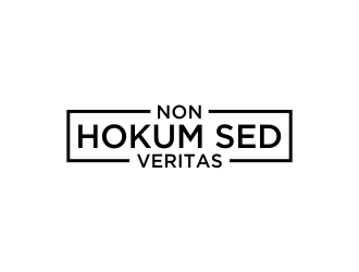Non Hokum Sed Veritas logo design by oke2angconcept