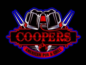 Coopers American Pub & Grill logo design by DreamLogoDesign