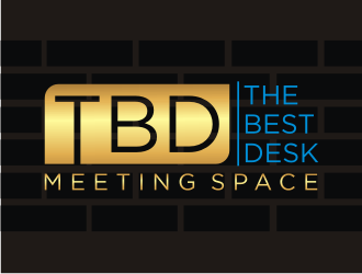 TBD (the best desk) Meeting Space logo design by Franky.
