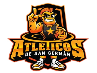 Atléticos de San Germán logo design by ZedArts