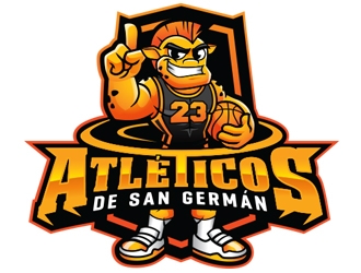 Atléticos de San Germán logo design by ZedArts