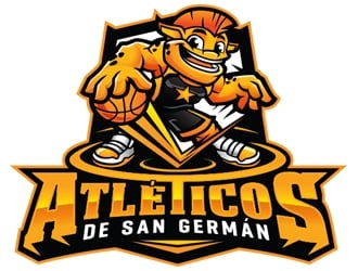 Atléticos de San Germán logo design by ZedArts