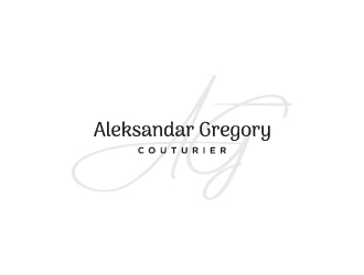 Aleksandar Gregory Couturier logo design by kenartdesigns