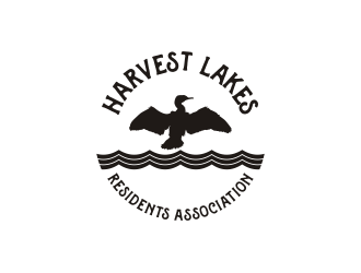 Harvest Lakes Residents Association logo design by theSONK