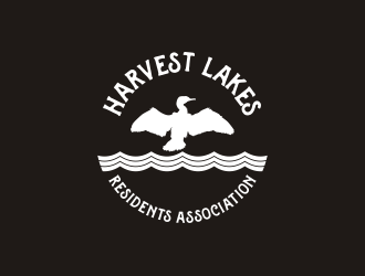 Harvest Lakes Residents Association logo design by theSONK