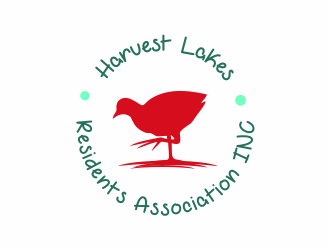 Harvest Lakes Residents Association logo design by mutafailan