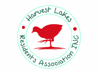 Harvest Lakes Residents Association logo design by mutafailan
