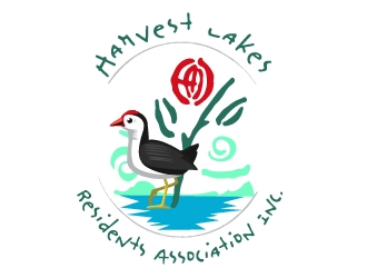 Harvest Lakes Residents Association logo design by Creasian
