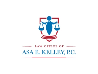 Law Office of Asa E. Kelley, P.C. logo design by kenartdesigns