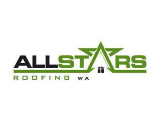 AllStars Roofing WA logo design by pencilhand
