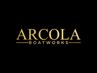 Arcola Boatworks logo design by hoqi