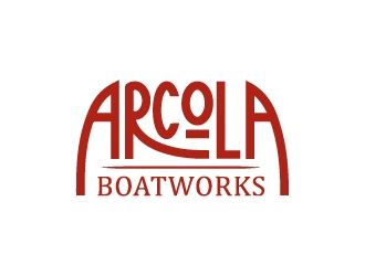 Arcola Boatworks logo design by bcendet