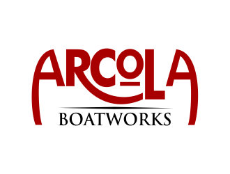 Arcola Boatworks logo design by evdesign