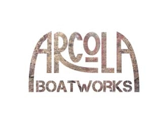 Arcola Boatworks logo design by bcendet
