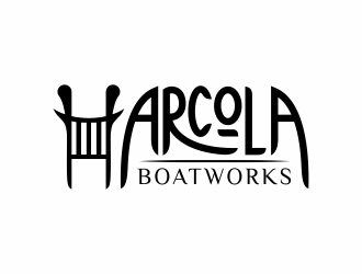 Arcola Boatworks logo design by agus