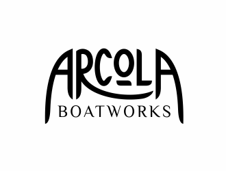Arcola Boatworks logo design by agus