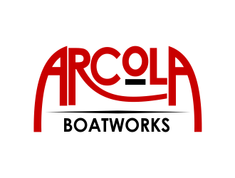 Arcola Boatworks logo design by evdesign