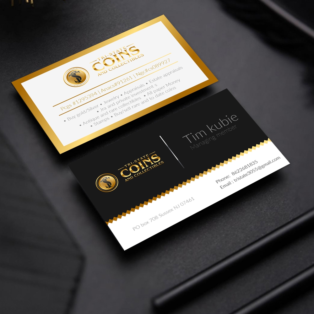 Tri-state coins and collectables logo design by DreamLogoDesign