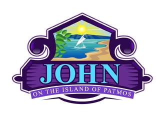 John: On the Island of Patmos logo design by DreamLogoDesign