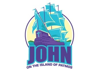 John: On the Island of Patmos logo design by shere