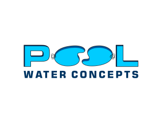 Pool Water Concepts  logo design by pakNton