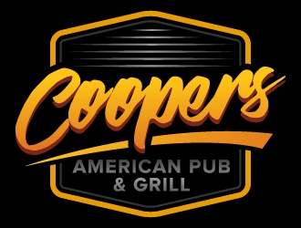 Coopers American Pub & Grill logo design by jaize