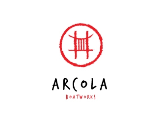 Arcola Boatworks logo design by emberdezign