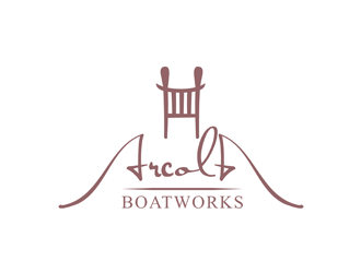 Arcola Boatworks logo design by alby