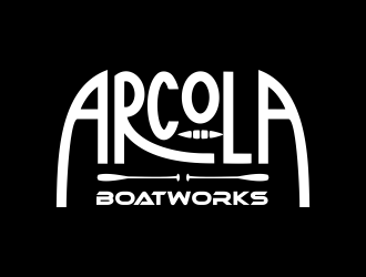Arcola Boatworks logo design by cahyobragas