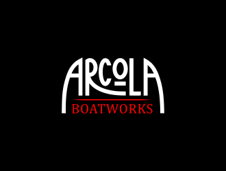 Arcola Boatworks logo design by akhi