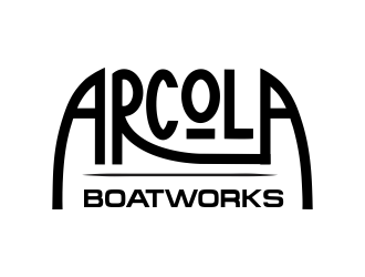 Arcola Boatworks logo design by kopipanas