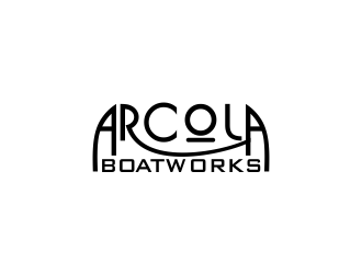 Arcola Boatworks logo design by charlesfloate