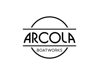 Arcola Boatworks logo design by charlesfloate