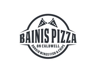 Bainis Pizza on Caldwell logo design by bricton