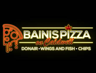 Bainis Pizza on Caldwell logo design by shere