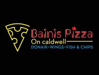 Bainis Pizza on Caldwell logo design by shere
