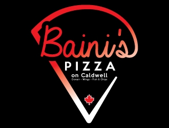 Bainis Pizza on Caldwell logo design by alxmihalcea